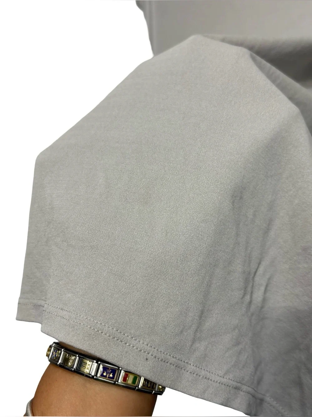 Eileen Fisher sleeveless scoop-neck tank top washable silk jersey  Medium Gray
